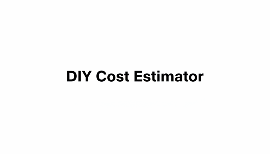 DIY Cost Estimator