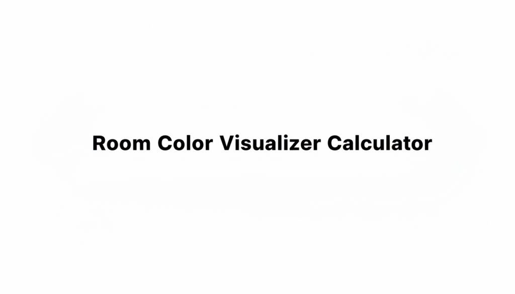 Room Color Visualizer Calculator